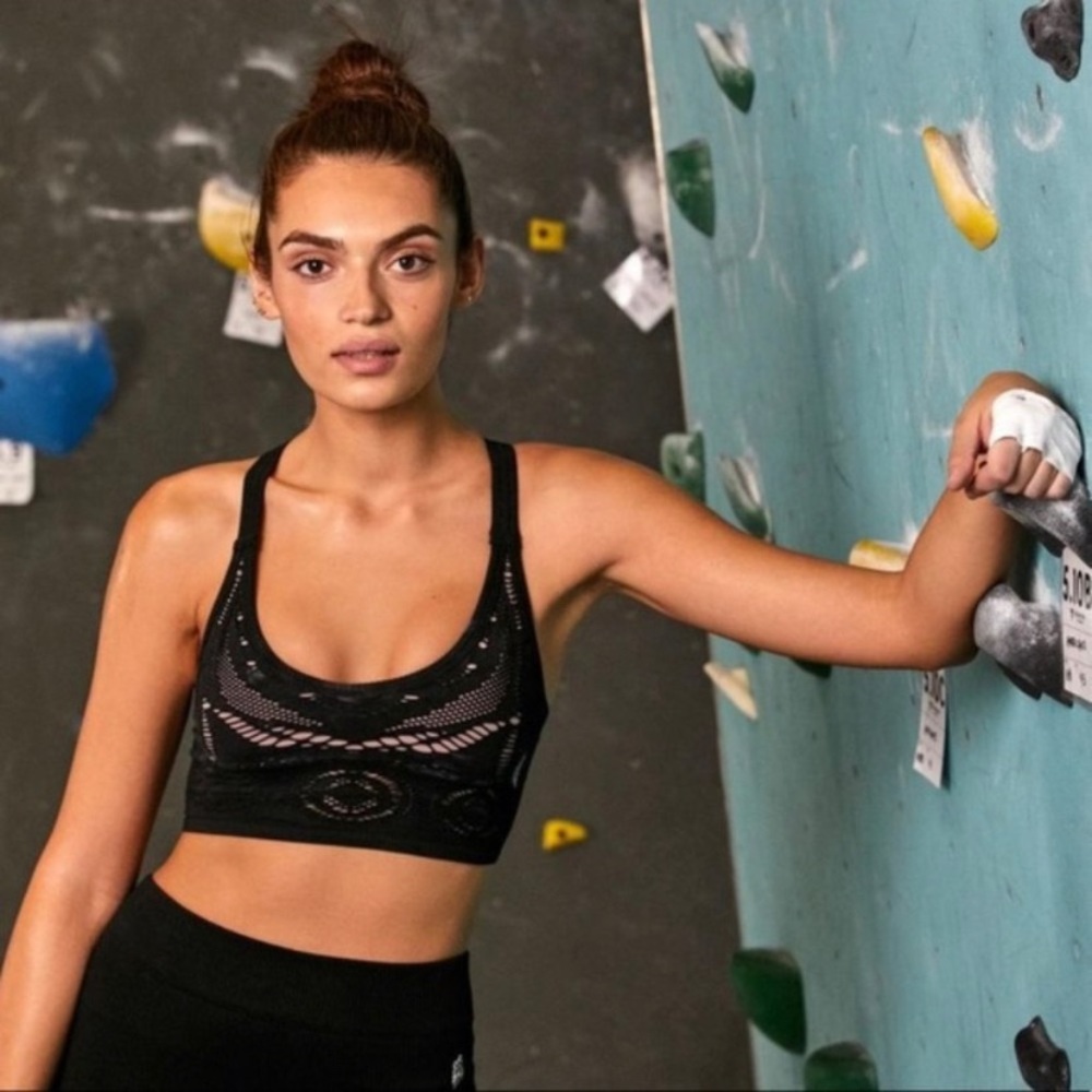 Free People Movement Crochet sports bra